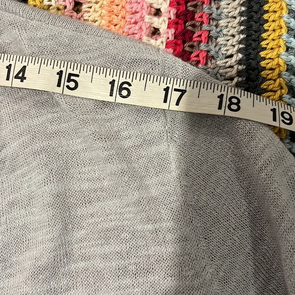 Alfani Tapered shrug, light grey, excellent condition, cotton/linen, size xl - Picture 6 of 7